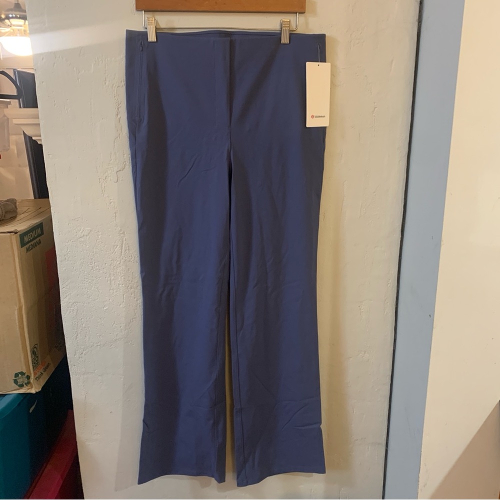New Lululemon Pants Smooth Fit Pull On High Rise Pant Luxtreme Blue 14 Sade NWT! - Picture 3 of 16